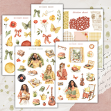 books and music sticker sheet bundle
