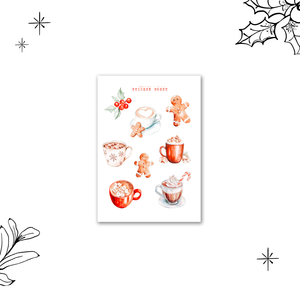 hot cocoa lover mini sticker sheet