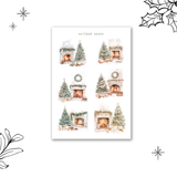 neutral christmas sticker sheet bundle