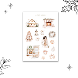 neutral christmas sticker sheet bundle