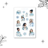 first snow sticker sheet bundle