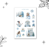 first snow sticker sheet bundle