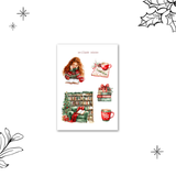 christmas planner girl sticker sheet