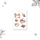 christmas planner girl sticker sheet