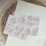 Lemon faux stamp sticker sheet