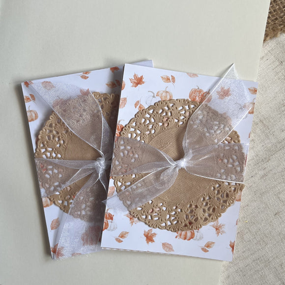 Autumn foliage paper set