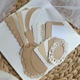 mixed paper cut out pocket, 20+ pieces