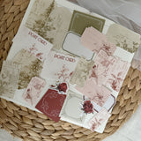 christmas line art ephemera and sticker die cut pocket, 20+ pieces