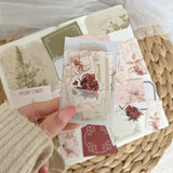 christmas line art ephemera and sticker die cut pocket, 20+ pieces