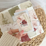 christmas line art ephemera and sticker die cut pocket, 20+ pieces