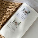 2026 mini icon die cut calendar stickers