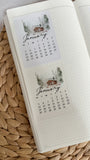 2026 mini icon die cut calendar stickers