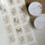 botanical forrest stamp washi tape