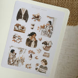 calm autumn day sticker sheet