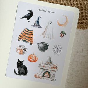 season of the witch halloween sticker sheet