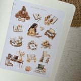 autumn planner day sticker sheet