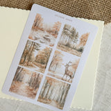 autumn forest sticker sheet bundle