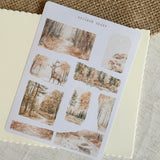 autumn forest sticker sheet bundle