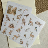 autumn forest sticker sheet bundle