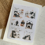 halloween home decor sticker sheet