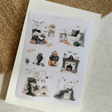 halloween home decor sticker sheet