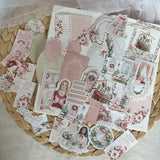 holiday embrace ephemera and sticker die cut pocket, 40+ pieces