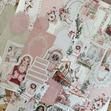 holiday embrace ephemera and sticker die cut pocket, 40+ pieces