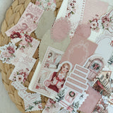 holiday embrace ephemera and sticker die cut pocket, 40+ pieces