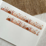 autumn pumpkin and flowers meadow washi tape