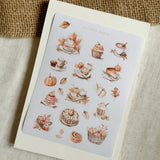 taste of autumn & autumn decor sticker sheet