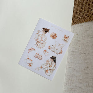 autumn morning mini sticker sheet