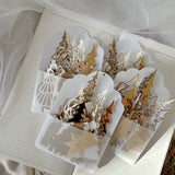 golden christmas paper cut outs pocket