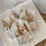 golden christmas paper cut outs pocket