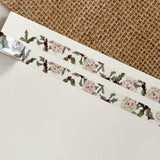 christmas florals washi tape