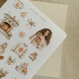 gingerbread cookies christmas sticker sheet