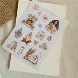 gingerbread cookies christmas sticker sheet