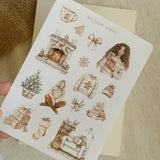 gingerbread cookies christmas sticker sheet