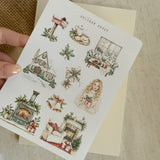 holly jolly christmas sticker sheet