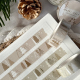 simple christmas trees washi tape, nude and green