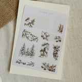 winter forest sticker sheet bundle