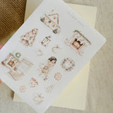 neutral christmas sticker sheet bundle