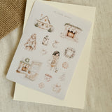 neutral christmas sticker sheet bundle