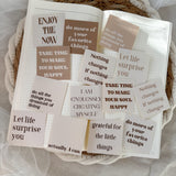 inspirational quotes die cut sticker pocket