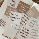 inspirational quotes die cut sticker pocket