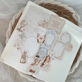 soft cottage ephemera and sticker die cut pocket, 45+ pieces