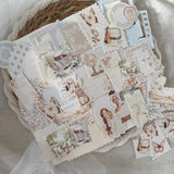 soft cottage ephemera and sticker die cut pocket, 45+ pieces