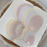 soft colored mixed paper cut out pocket, 15 pieces