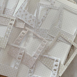 spring patterned vintage photo frame and film die cut paper ephemera, 12 pieces