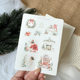 christmas festivities sticker sheet