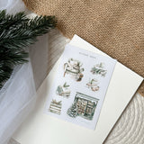 christmas booklover mini sticker sheet